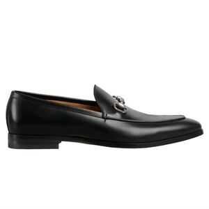 $1130 GUCCI Next Bit Black Horsebit Leather Loafers UK 10.5 US 11 EU 44 BNIB